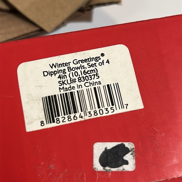 Lenox Winter Greetings Bird Dip Bowls Set of 4 – Holiday Porcelain, 4” - Picture 9 of 9